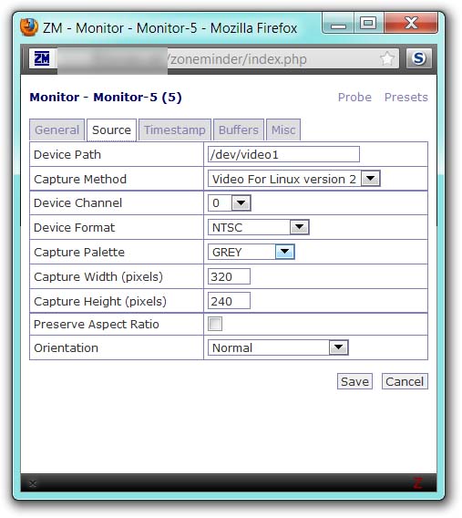 Monitor settings