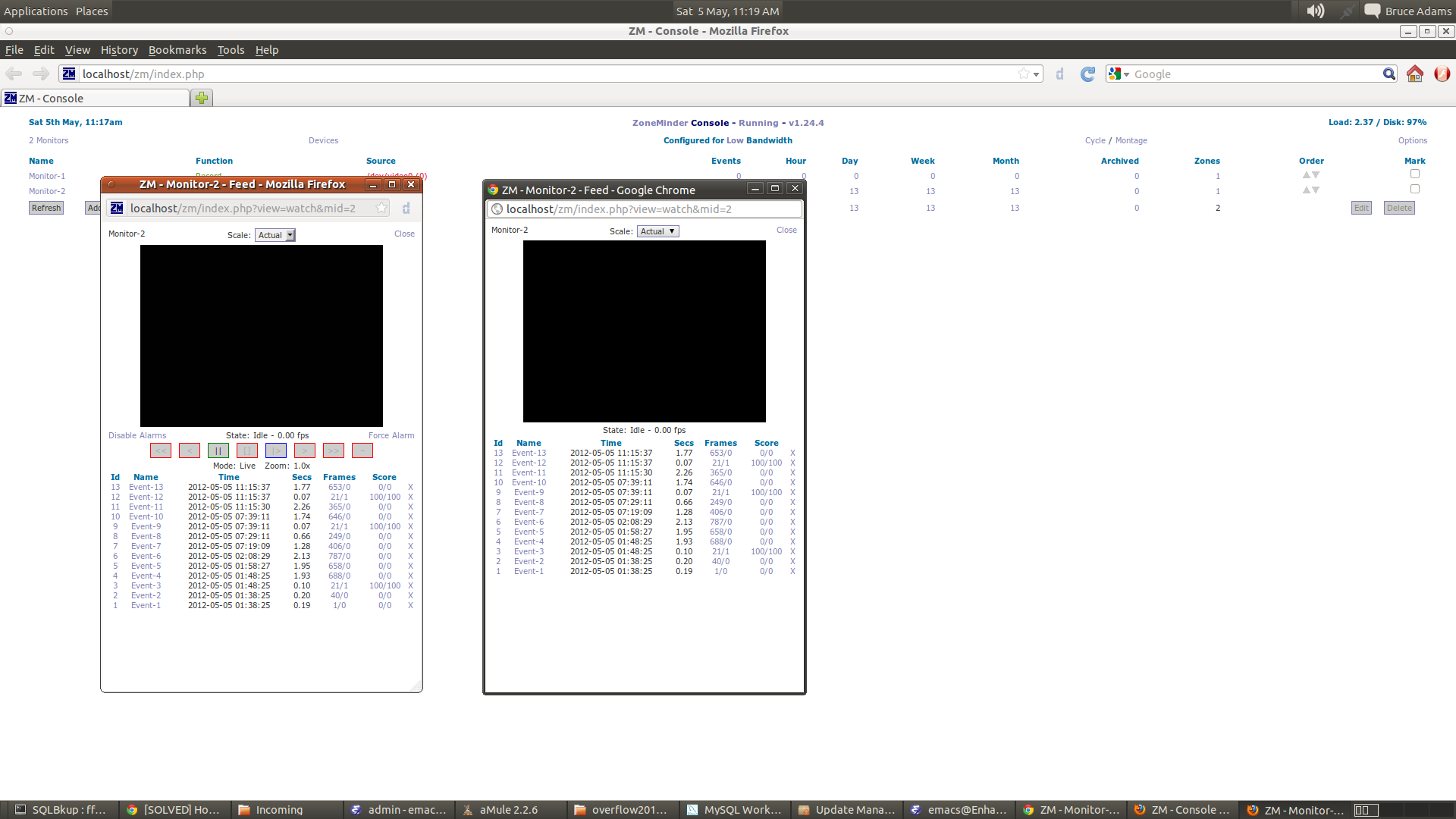 Left = firefox, Right = chrome