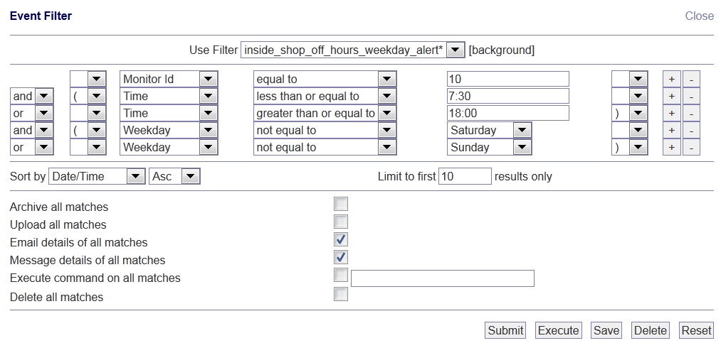 primary filter